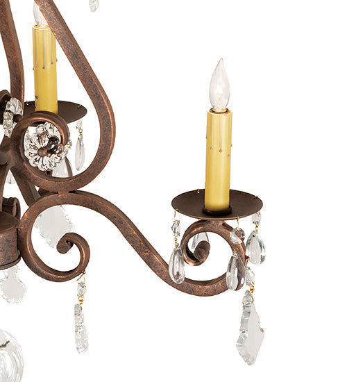 Meyda 22" Wide Adrianna 4 Light Chandelier- 257372 - MyBBQDirect