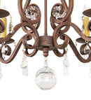 Meyda 22" Wide Adrianna 4 Light Chandelier- 257372 - MyBBQDirect