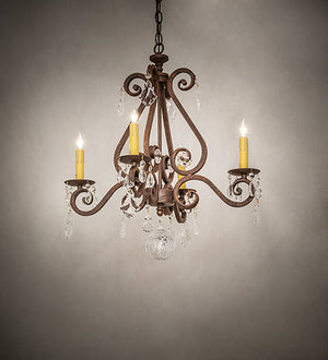 Meyda 22" Wide Adrianna 4 Light Chandelier- 257372 - MyBBQDirect