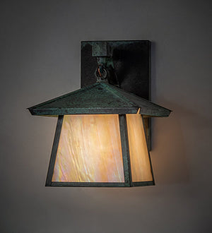 Meyda 8" Square Stillwater Straight Arm Wall Sconce 258388