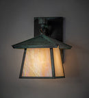 Meyda 8" Square Stillwater Straight Arm Wall Sconce 258388