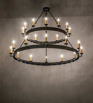 Meyda 60" Wide Suffolk 24 Light Two Tier Chandelier 259577