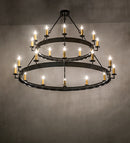 Meyda 60" Wide Suffolk 24 Light Two Tier Chandelier 259577