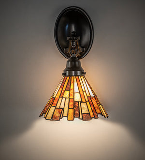 Meyda 8" Wide Delta Jadestone Wall Sconce 261492