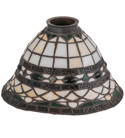 Meyda 8" Wide Tiffany Roman Shade '26424