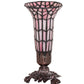 Meyda 8" High Stained Glass Pond Lily Victorian Accent Lamp - 27680