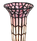Meyda 8" High Stained Glass Pond Lily Victorian Accent Lamp - 27680