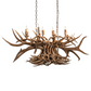 Meyda 55" Long Antlers 10 Light Oblong Chandelier- 251967