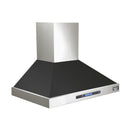 Kucht 36-Inch Wall Mounted Hood in Black KRH3615A-K