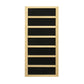 Golden Designs 3-Person Full Spectrum PureTech™ Near Zero EMF FAR Infrared Sauna with Himalayan Salt Bar Canadian Hemlock - GDI-8230-01