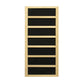 Golden Designs 6-Person Full Spectrum PureTech™ Near Zero EMF FAR Infrared Sauna with Himalayan Salt Bar Canadian Hemlock - GDI-8260-01