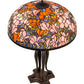 Meyda  32"H Tiffany Magnolia Table Lamp - 31146