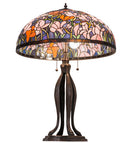 Meyda  32"H Tiffany Magnolia Table Lamp - 31146