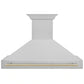 48" ZLINE Autograph Edition DuraSnow Stainless Steel Range Hood with DuraSnow Stainless Steel Shell