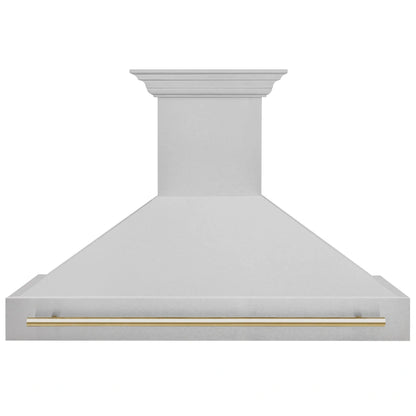 48" ZLINE Autograph Edition DuraSnow Stainless Steel Range Hood with DuraSnow Stainless Steel Shell