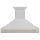 48" ZLINE Autograph Edition DuraSnow Stainless Steel Range Hood with DuraSnow Stainless Steel Shell