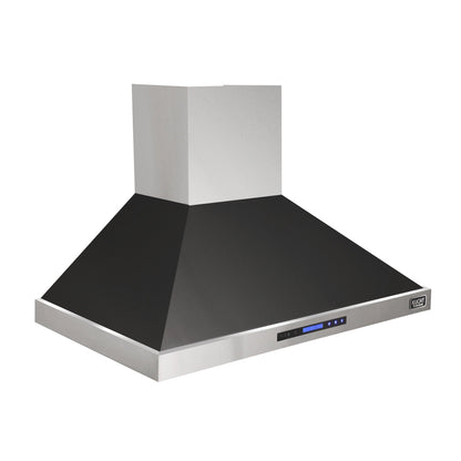 Kucht 48-Inch Wall Mounted Hood 1200 CFM in Black KRH4815A-K
