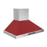 Kucht 48-Inch Wall Mounted Hood 1200 CFM in Red KRH4815A-R