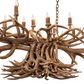 Meyda 55" Long Antlers 10 Light Oblong Chandelier- 251967