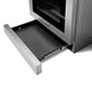 Thor Kitchen 4-Piece Appliance Package - 36-Inch Electric Range with Tilt Panel, Refrigerator with Water Dispenser, Pro-Style Wall Mount Hood, & Dishwasher in Stainless Steel