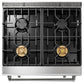 Thor Kitchen 3-Piece Appliance Package - 30-Inch Gas Range with Tilt Panel, Dishwasher & Refrigerator in Stainless Steel