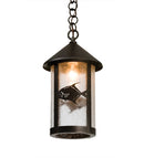 Meyda 8" Wide Fulton Permit Fish Mini Pendant 50119