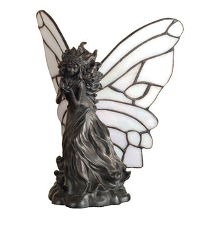 Meyda 8"H Pearl Winged Fairy Accent Lamp 50428