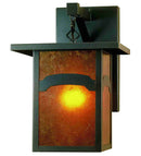 Meyda 9"W Hyde Park Mountain View Straight Arm Wall Sconce '50578
