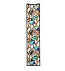 Meyda 9"W X 42"H Tropical Fish Stained Glass Window '50840