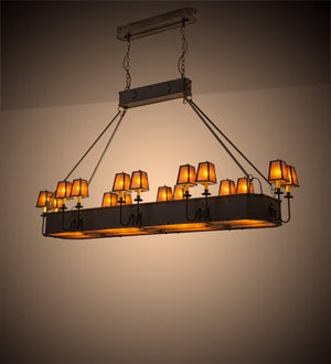 Meyda 82"L Carpathian 16 LT Oblong Chandelier '51057