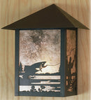 Meyda 9"W Seneca Fly Fishing Creek Wall Sconce '51696