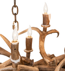 Meyda 55" Long Antlers 10 Light Oblong Chandelier- 251967