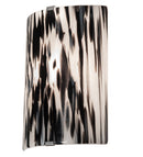 Meyda 8" Wide Metro Fusion La Perla Nera Wall Sconce '66473