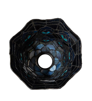 Meyda 8" Wide Tiffany Peacock Feather Shade '67837