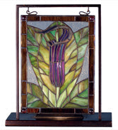 Meyda 9.5"W X 10.5"H Jack-in-the-Pulpit Lighted Mini Tabletop Window '68552