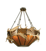 Meyda 50" Wide Antlers Fallow Deer Chandelier- 70135 - MyBBQDirect