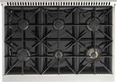 Kucht Signature 36" Gas Range in Stainless Steel with Black, Gold & Silver KNG361-K-GOLD