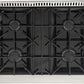 Kucht Signature 30" Gas Range in White with White Knobs & Rose Gold Handle KNG301-W-ROSE