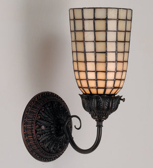 Meyda 5" Wide Geometric Beige Wall Sconce 74057