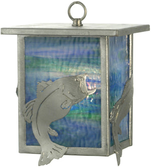 Meyda 8"W Leaping Bass Lantern Mini Pendant 81118