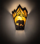 Meyda 8" Wide Bear at Dawn Wall Sconce '81465