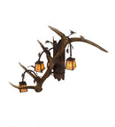 Meyda 46" Wide Antlers Elk 3 Light Wall Sconce- 82834 - MyBBQDirect