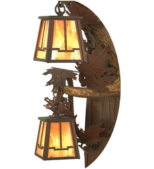 Meyda 26" Wide Antlers Elk 3 Light Wall Sconce- 82835 - MyBBQDirect