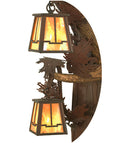 Meyda 26" Wide Antlers Elk 3 Light Wall Sconce- 82835 - MyBBQDirect