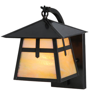 Meyda 8"W Stillwater Cross Mission Curved Arm Wall Sconce 91594