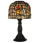 Meyda 9.25"H Tiffany Rosebud Candle Lamp '98478