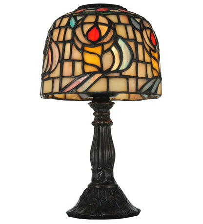 Meyda 9.25"H Tiffany Rosebud Candle Lamp '98478