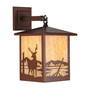 Meyda 9"W Seneca Deer Creek Hanging Wall Sconce 98564