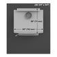 Drolet tinted tempered glass hearth pad AC02758 size guide