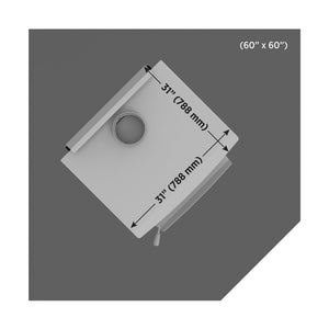 Drolet black steel corner hearth pad AC02790 size guide